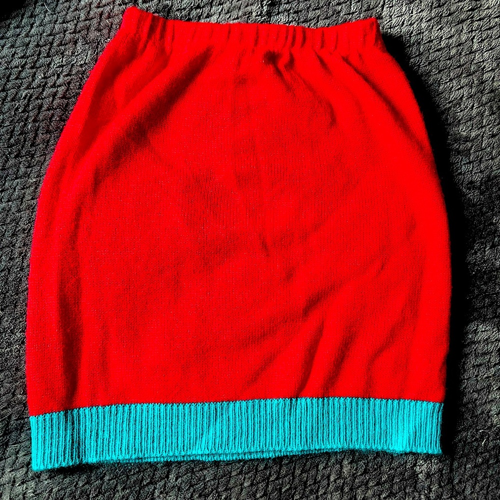 Vintage Jet Set Sweaters 80s Knit Vibrant Miniskirt